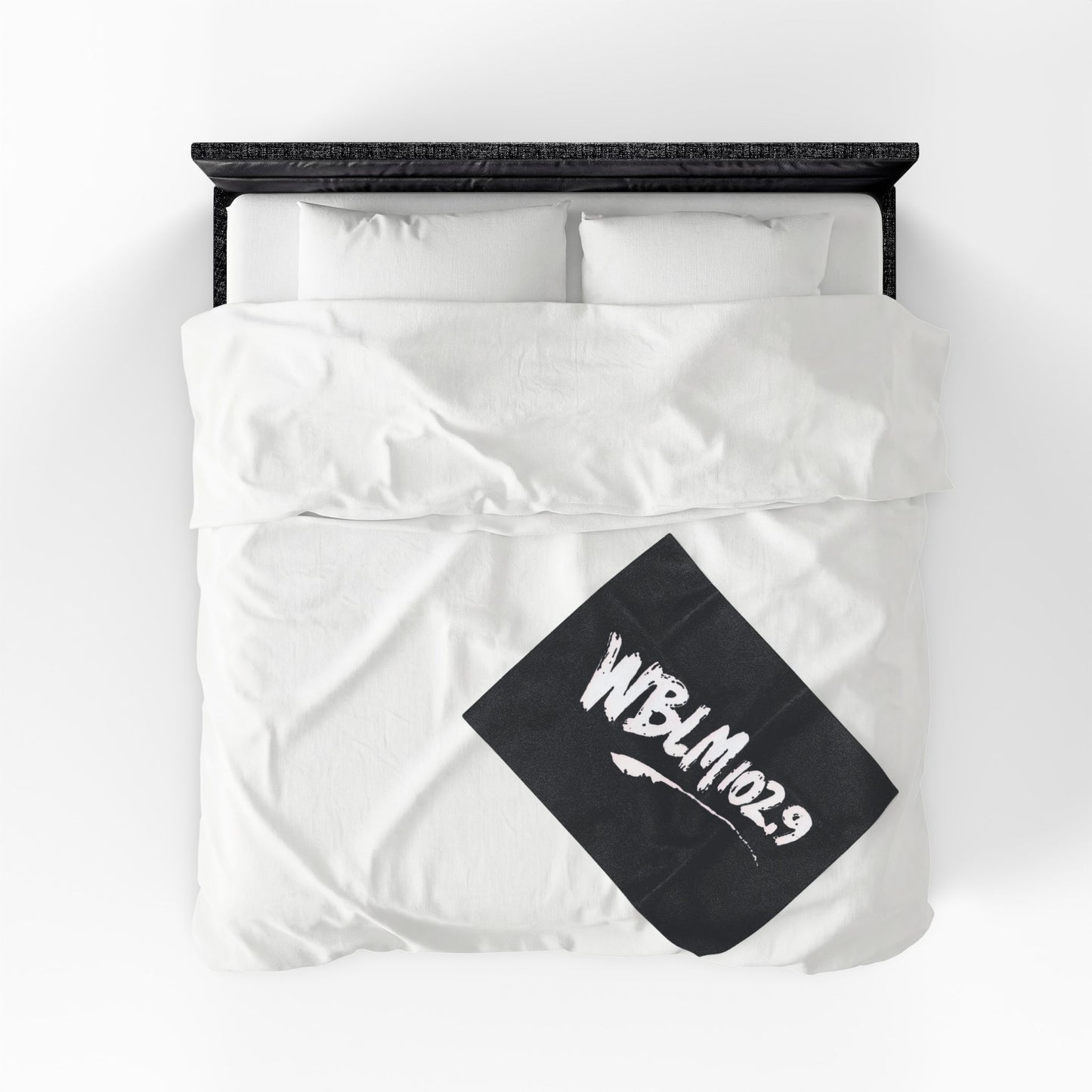 WBLM 102.9 Scrawl Logo Plush Blanket