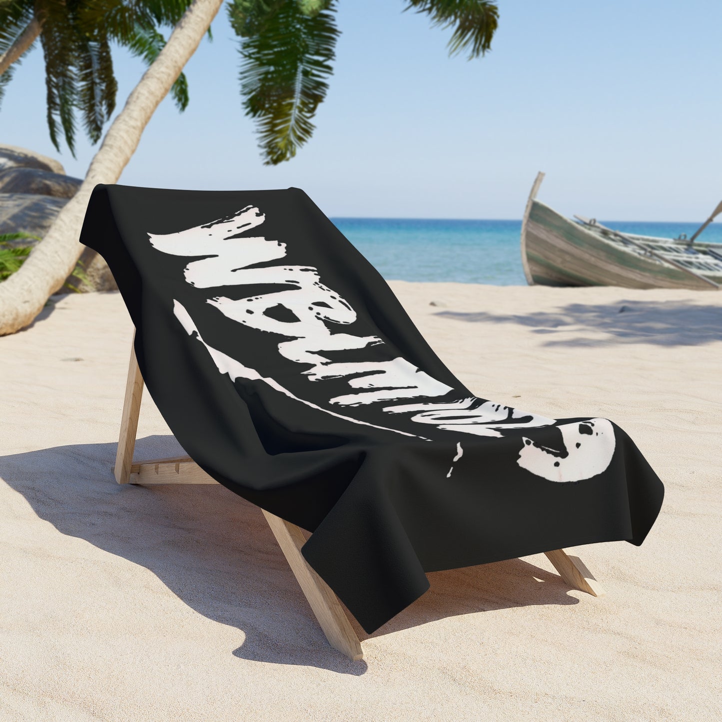 WBLM 102.9 Scrawl Logo Beach Towel