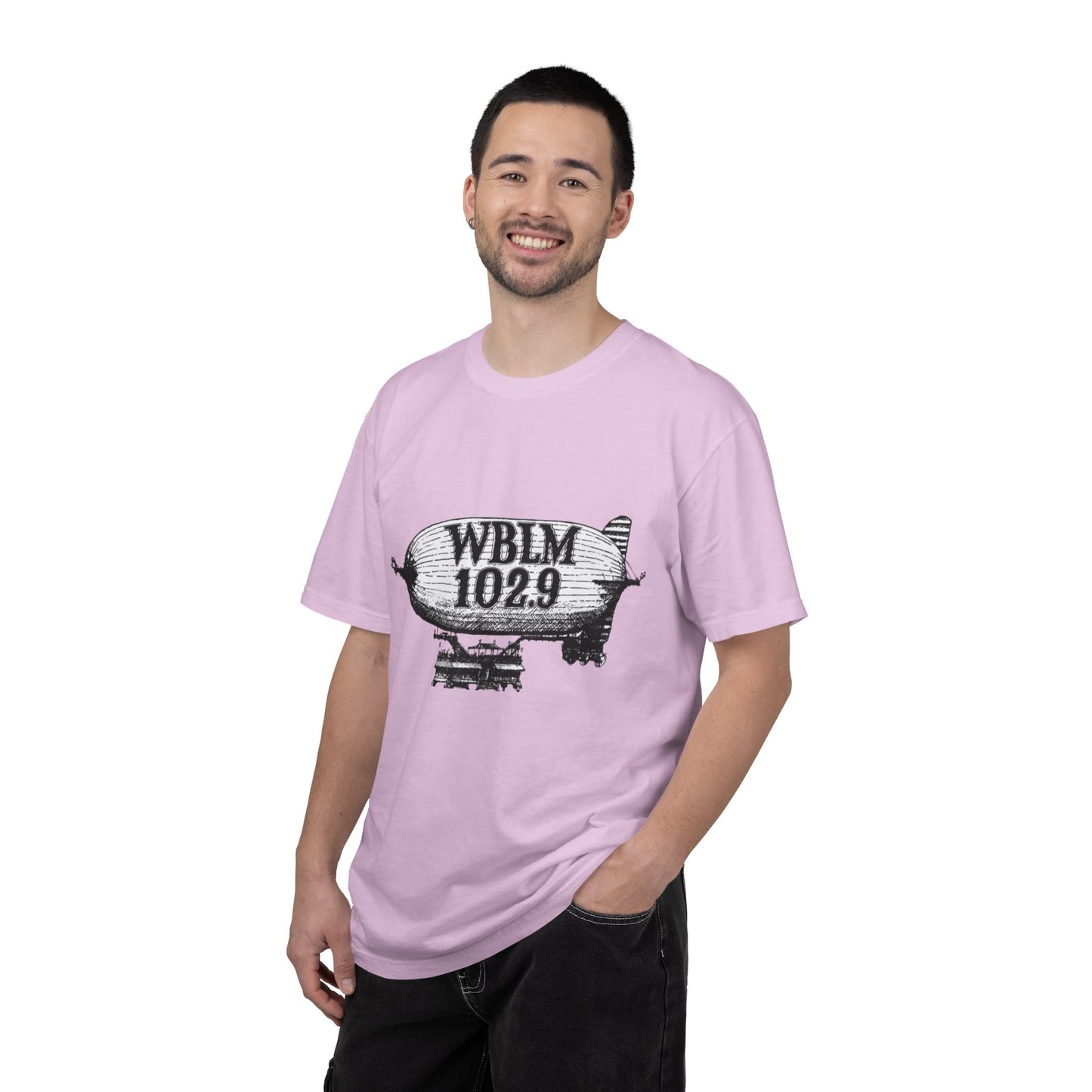 WBLM 102.9 Blimp T-Shirt — Vintage Radio Station Tee