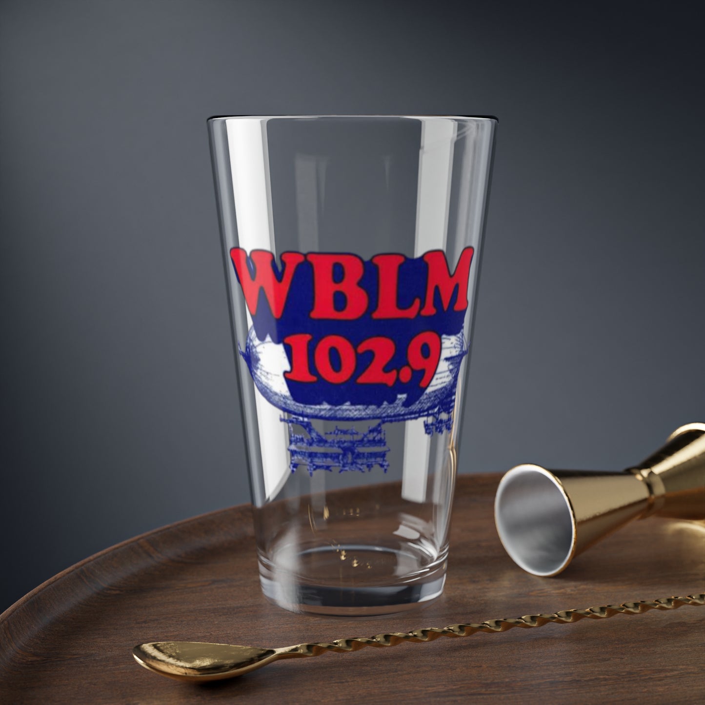 WBLM Logo Mixing Glass, 16oz