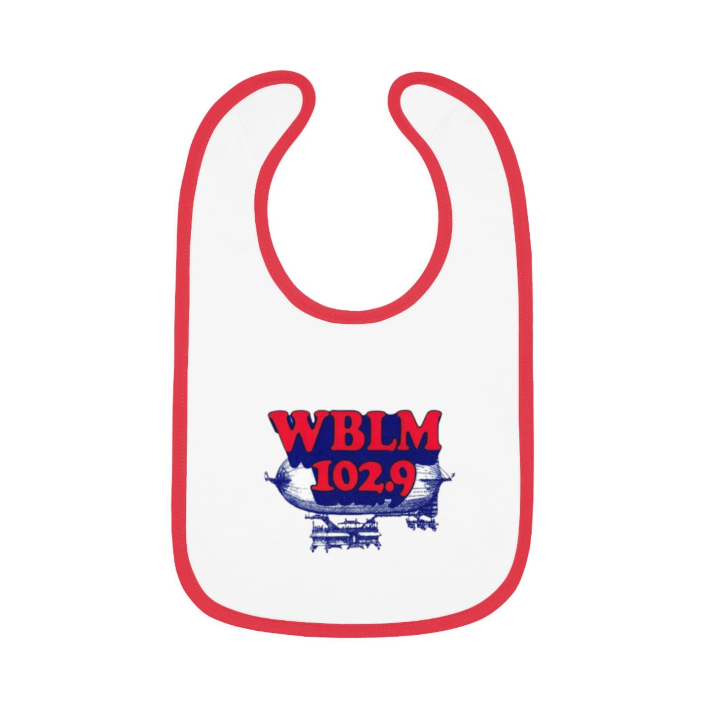 WBLM 102.9 Baby Bib With Contrast Trim