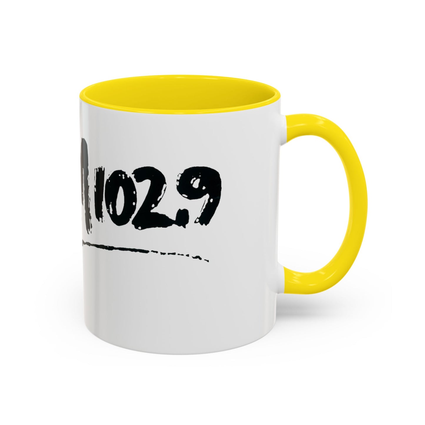 WBLM 102.9 Black Scrawl Logo Ceramic Coffee Mug