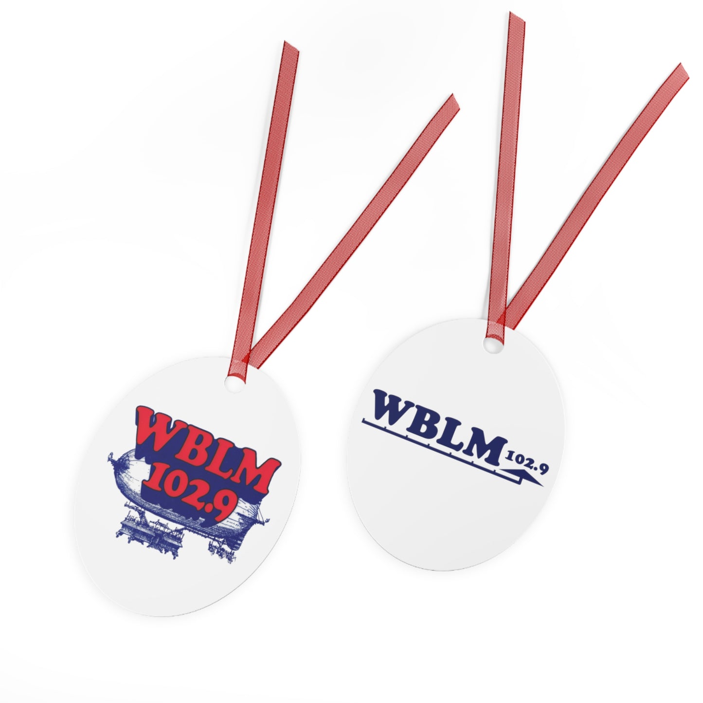 WBLM 102.9 Metal Ornaments - Classy Year Round