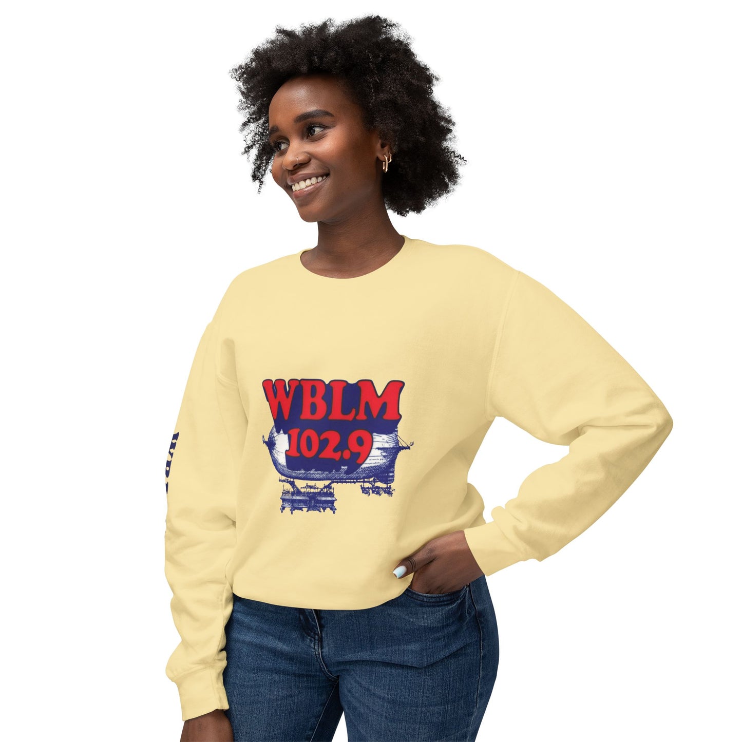 WBLM 102.9 Retro Logo Crewneck Sweatshirt