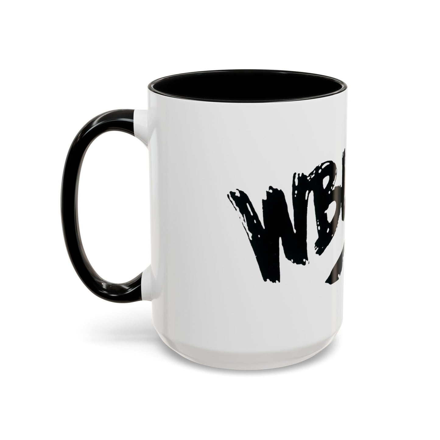 WBLM 102.9 Black Scrawl Logo Ceramic Coffee Mug