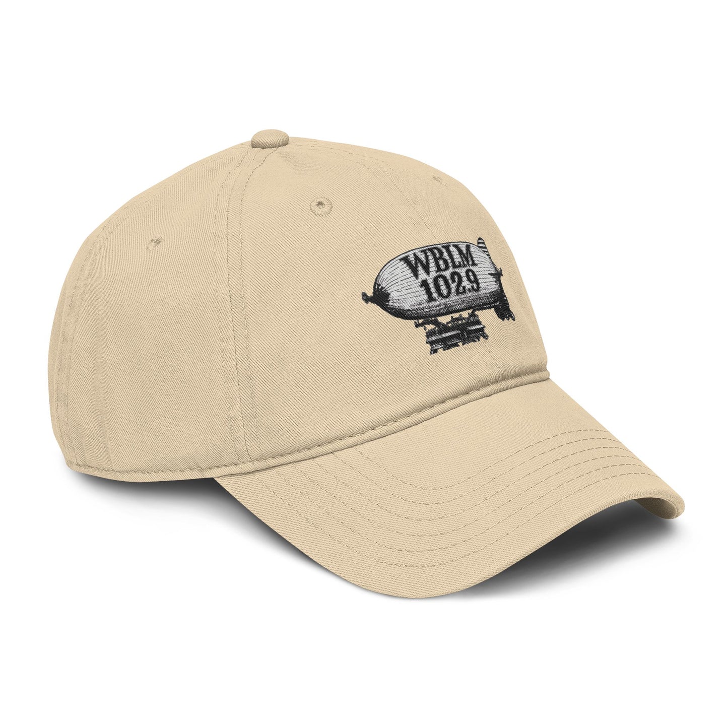 WBLM 102.9 Blimp Embroidered Baseball Cap — Vintage Radio Station Dad Hat