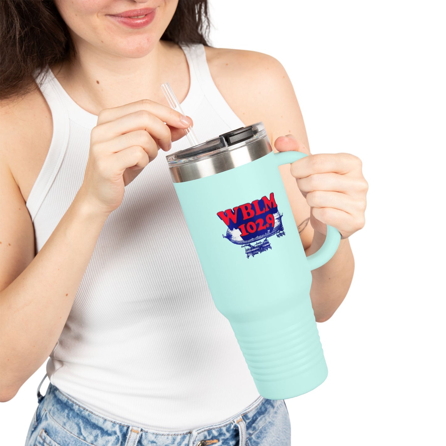 WBLM 102.9 Logo 40oz Insulated Tumbler Travel Mug