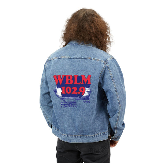 Men's Denim Jacket with RETRO WBLM 102.9 Logo