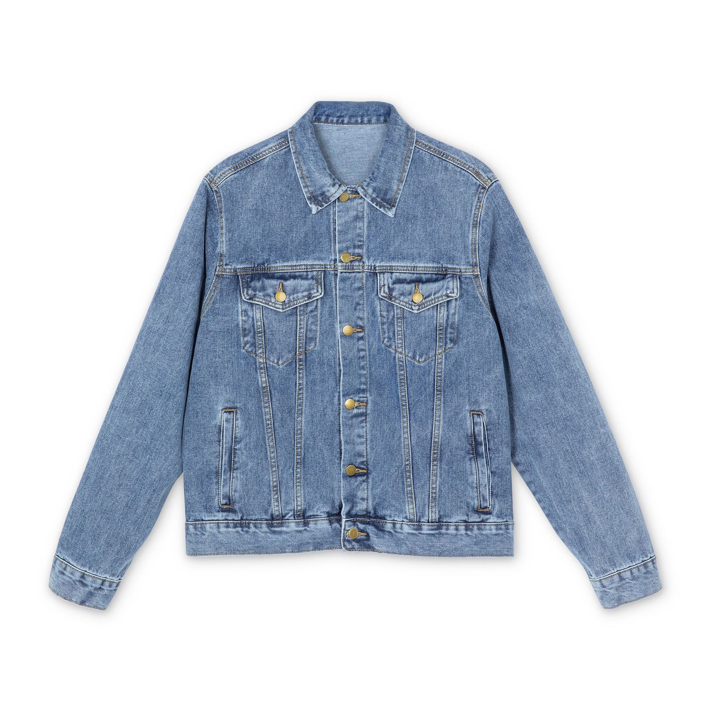 Men's Denim Jacket with RETRO WBLM 102.9 Logo