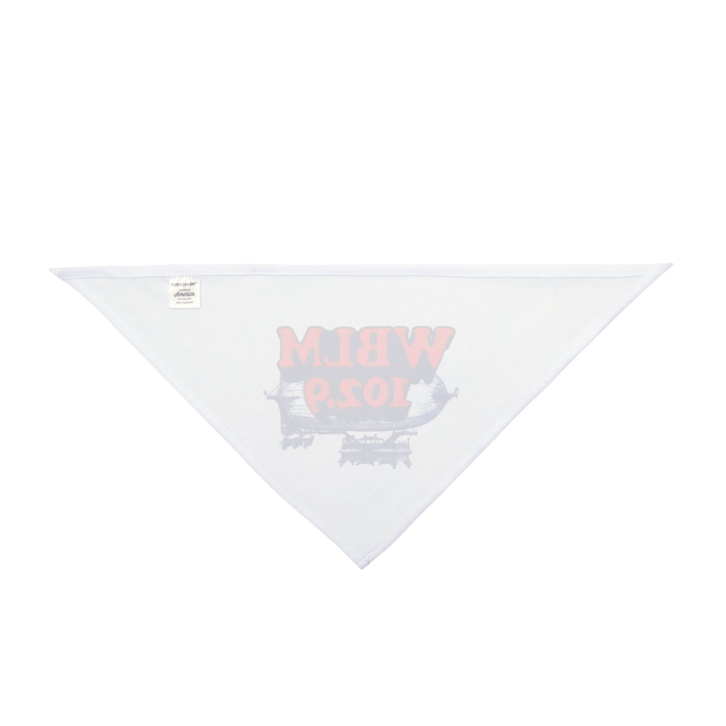 WBLM 102.9 Pet Bandana – Retro Radio Logo Dog Bandana