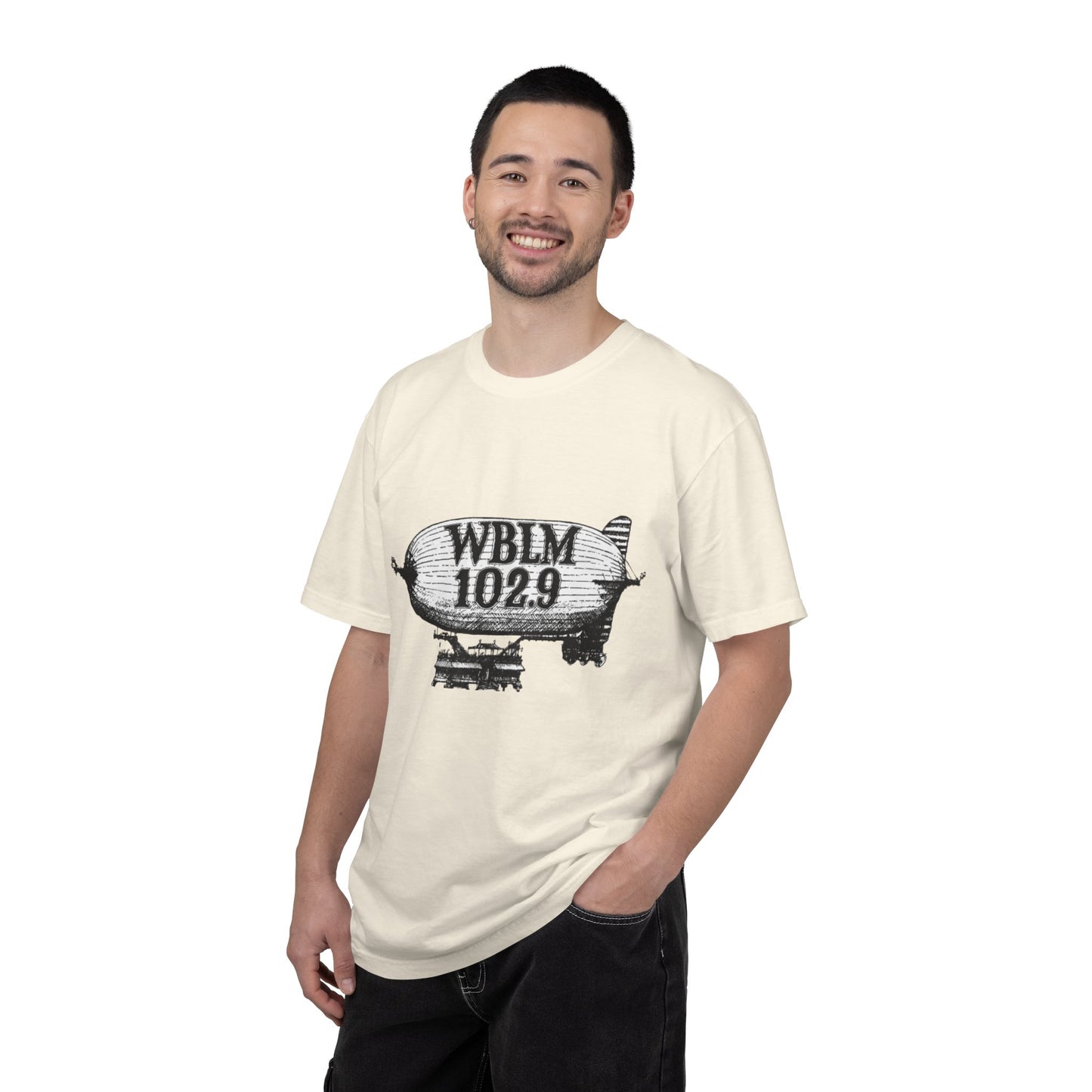 WBLM 102.9 Blimp T-Shirt — Vintage Radio Station Tee