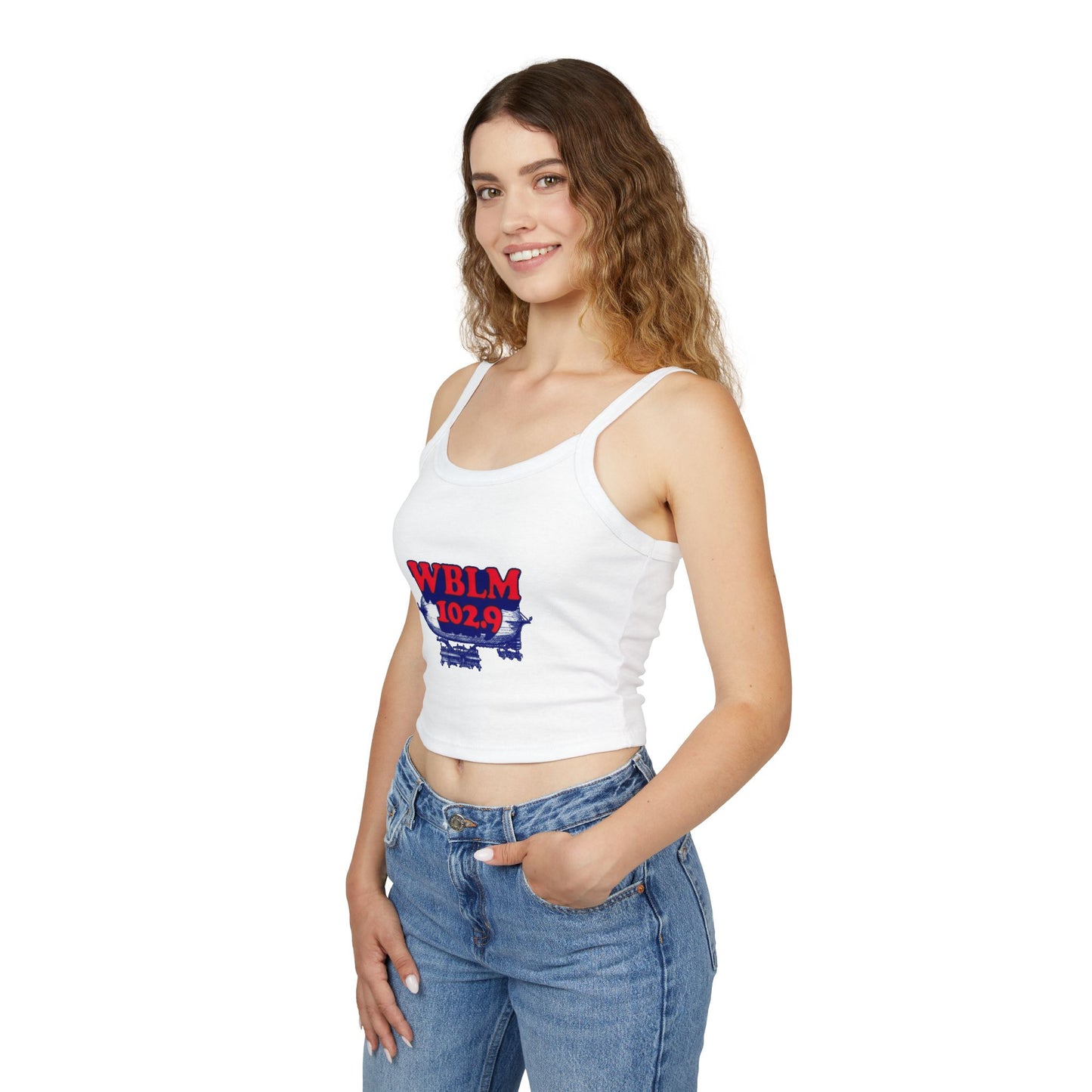 WBLM 102.9 Vintage Logo Crop Tank