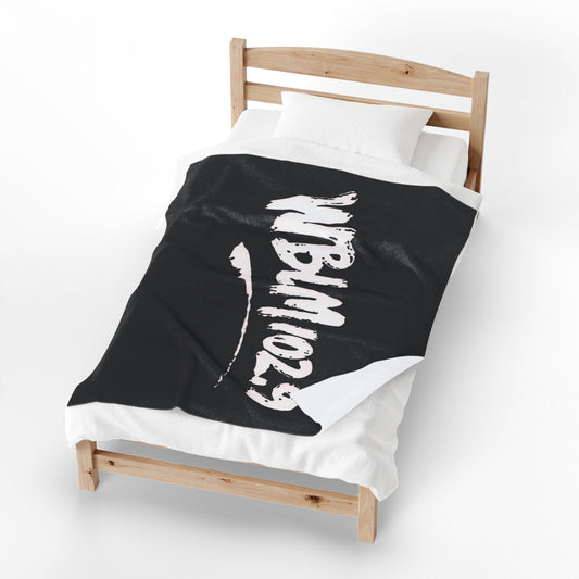 WBLM 102.9 Scrawl Logo Plush Blanket