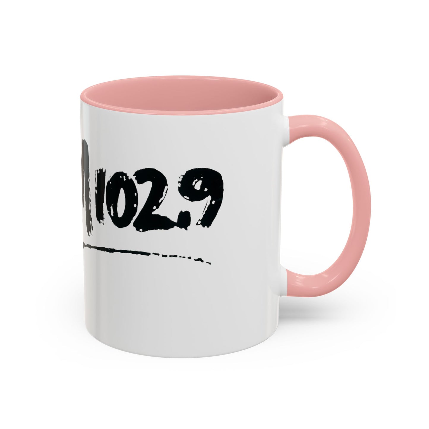 WBLM 102.9 Black Scrawl Logo Ceramic Coffee Mug