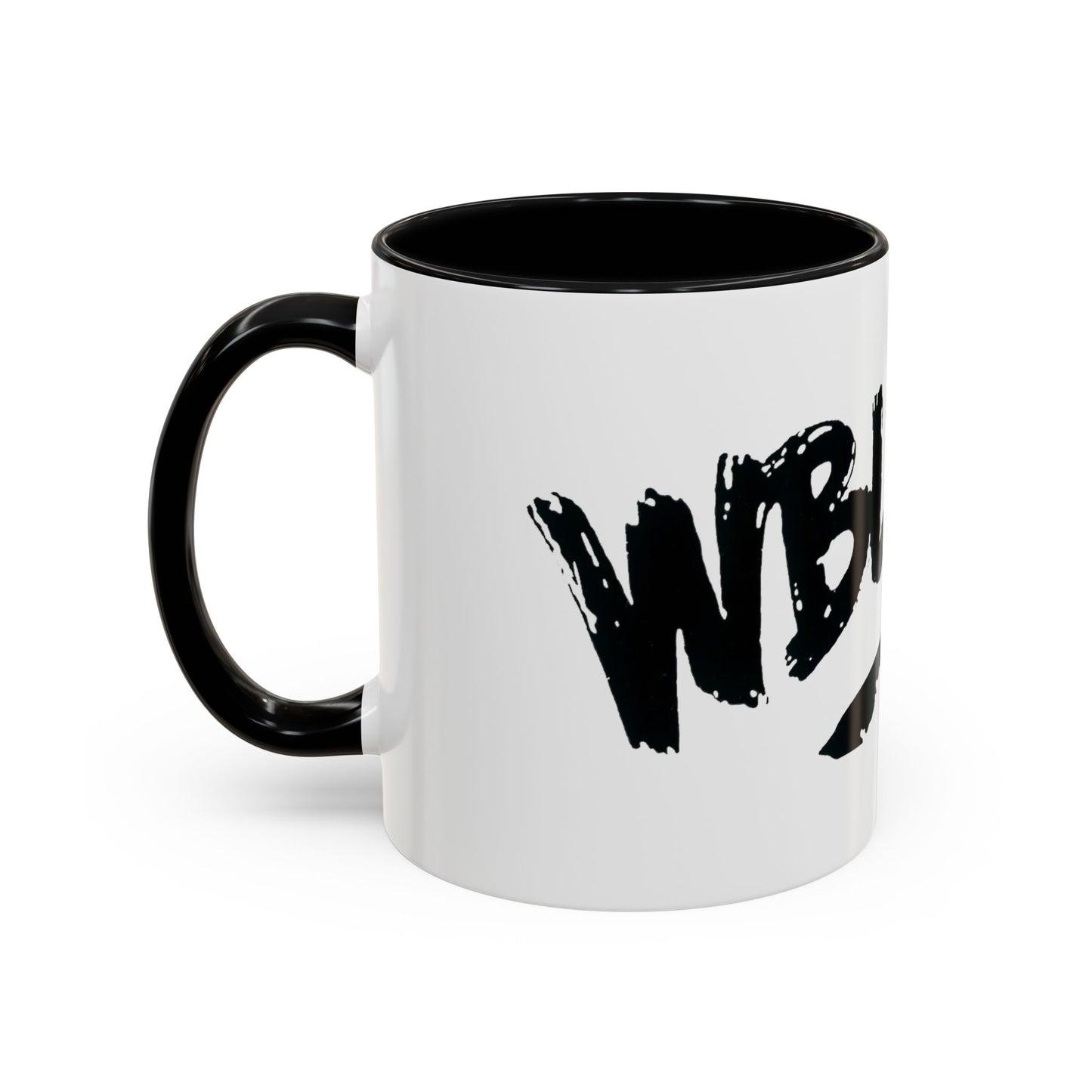 WBLM 102.9 Black Scrawl Logo Ceramic Coffee Mug