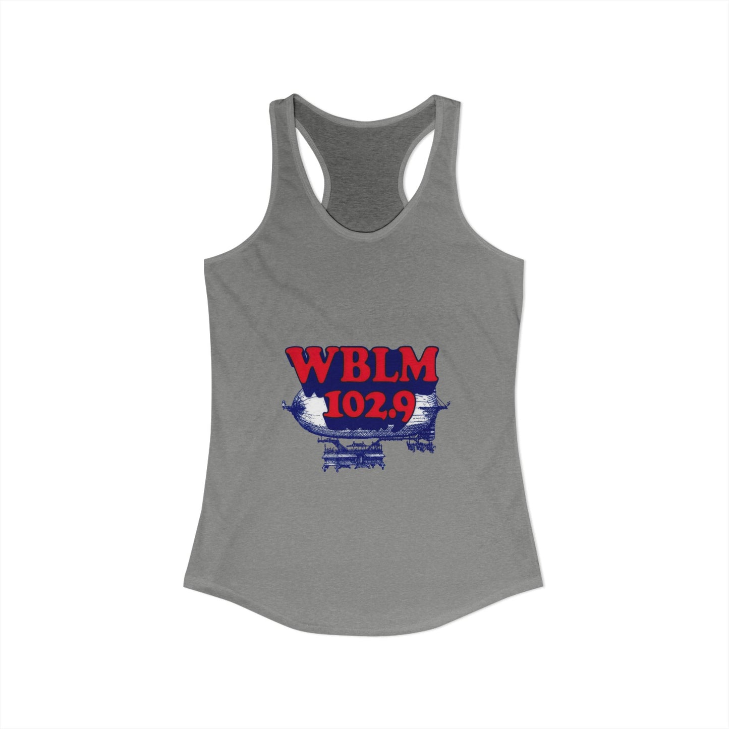 WBLM 102.9 Retro Radio Women's Ideal Racerback Tank