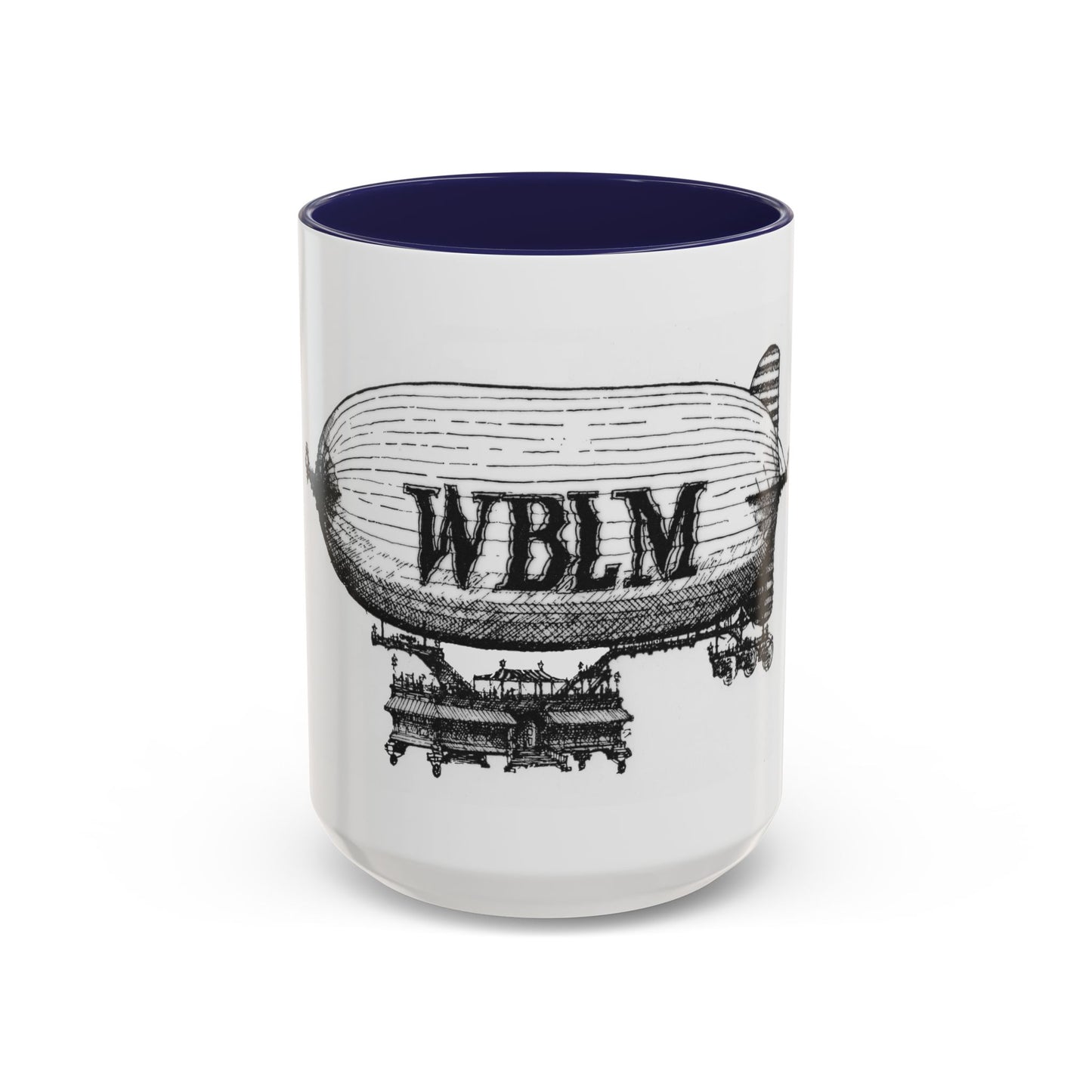WBLM Zeppelin Vintage Airship Coffee Mug — Retro Blimp Design (11/15oz)