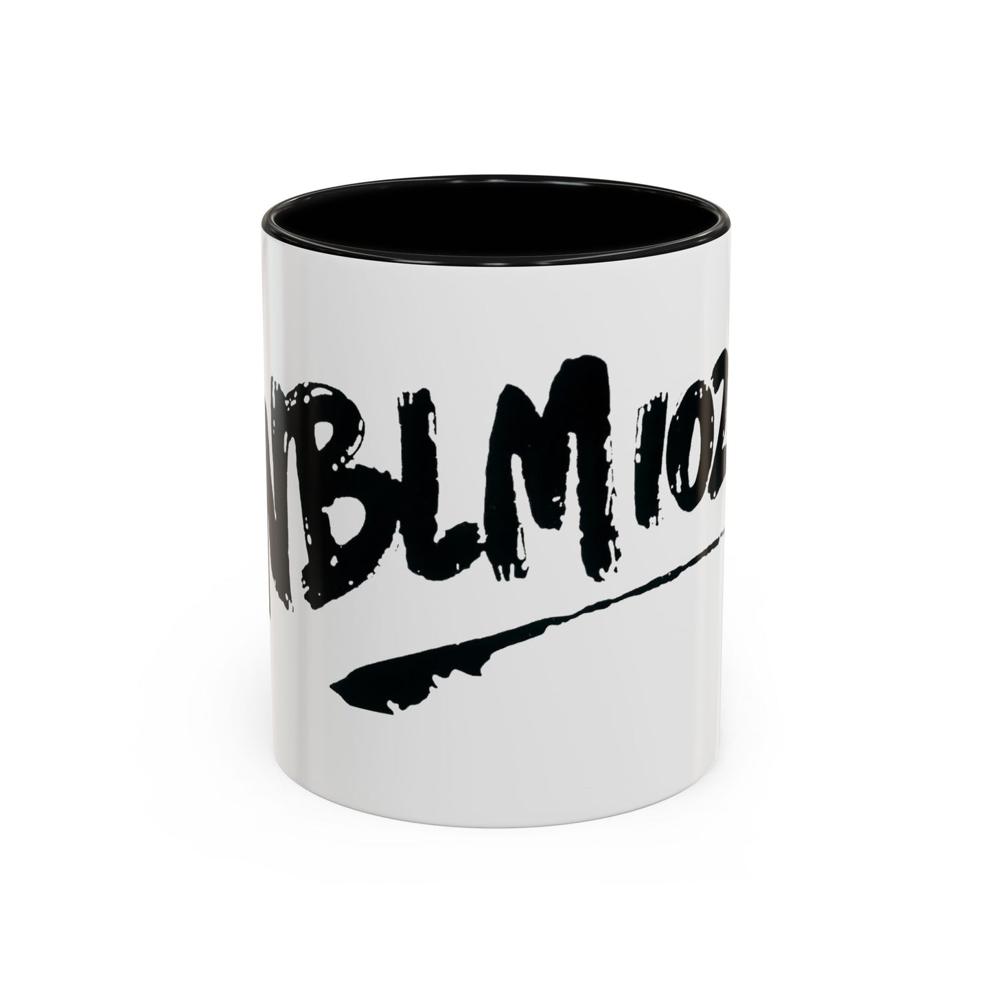 WBLM 102.9 Black Scrawl Logo Ceramic Coffee Mug