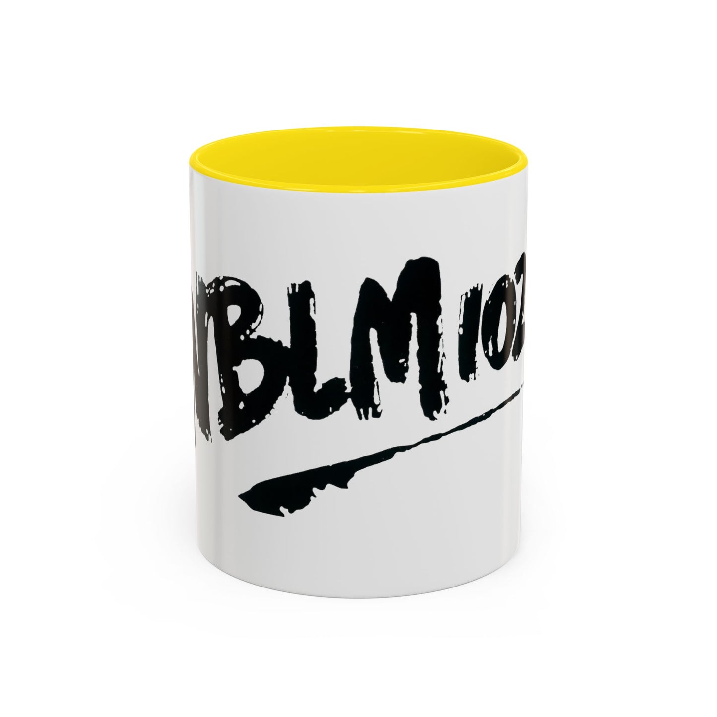 WBLM 102.9 Black Scrawl Logo Ceramic Coffee Mug
