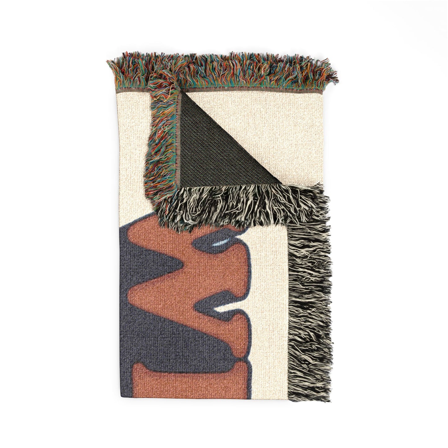 WBLM 102.9 Woven Throw Blanket – Retro Airship Radio Logo