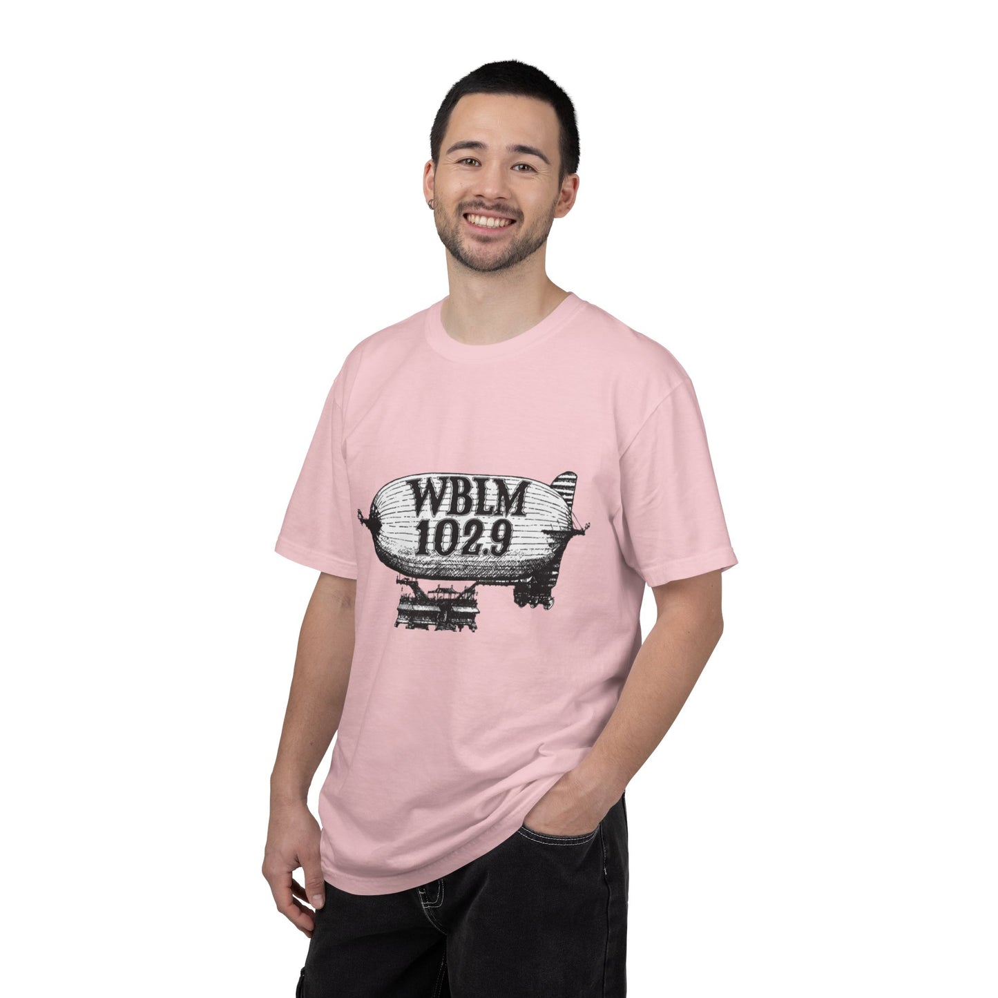 WBLM 102.9 Blimp T-Shirt — Vintage Radio Station Tee