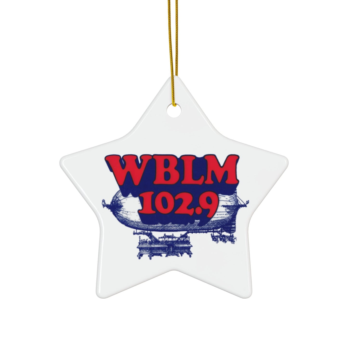 Ceramic Ornaments - 2-Sided WBLM Design for Holiday Decor