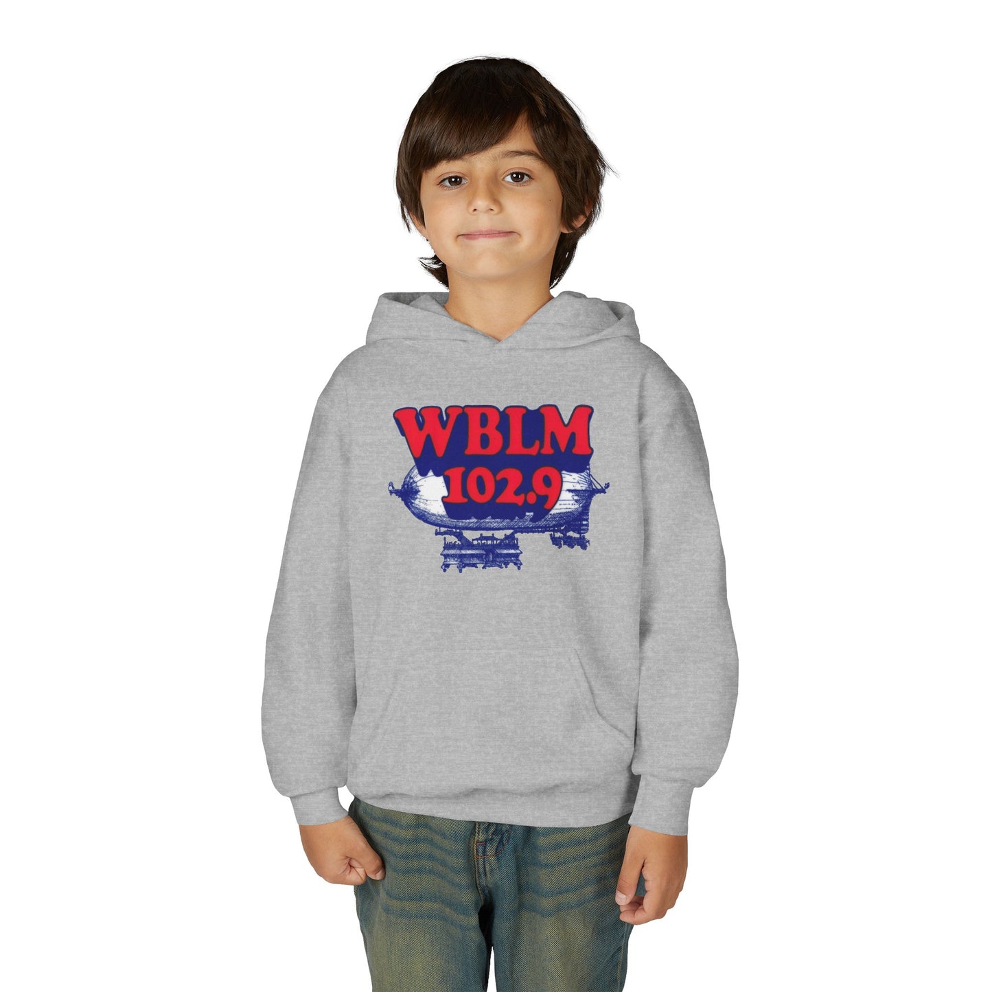 WBLM 102.9 Youth Hoodie — Classic Radio Station Logo Pullover