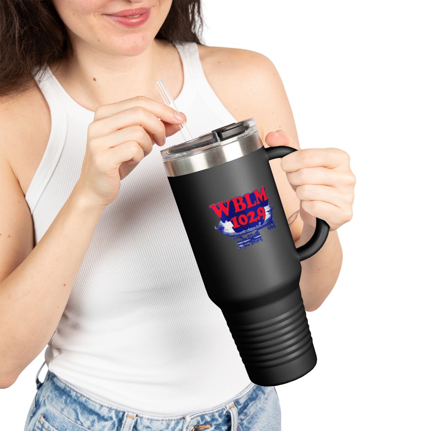 WBLM 102.9 Logo 40oz Insulated Tumbler Travel Mug