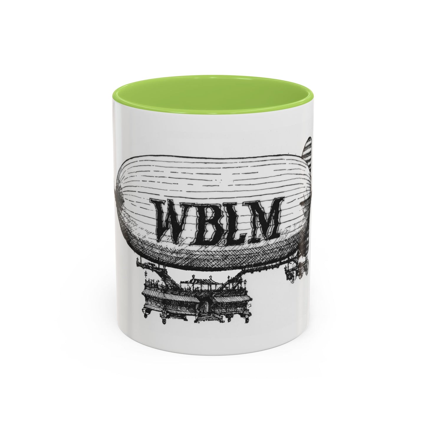 WBLM Zeppelin Vintage Airship Coffee Mug — Retro Blimp Design (11/15oz)