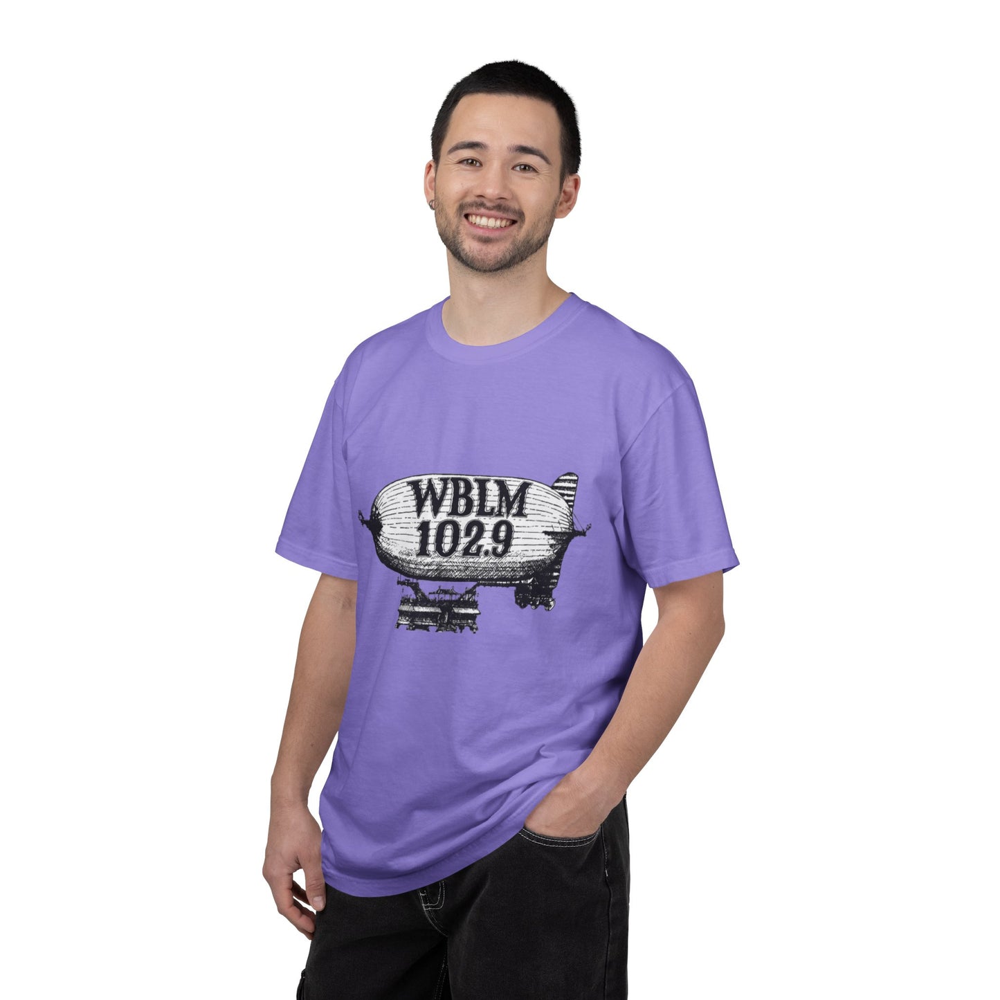 WBLM 102.9 Blimp T-Shirt — Vintage Radio Station Tee