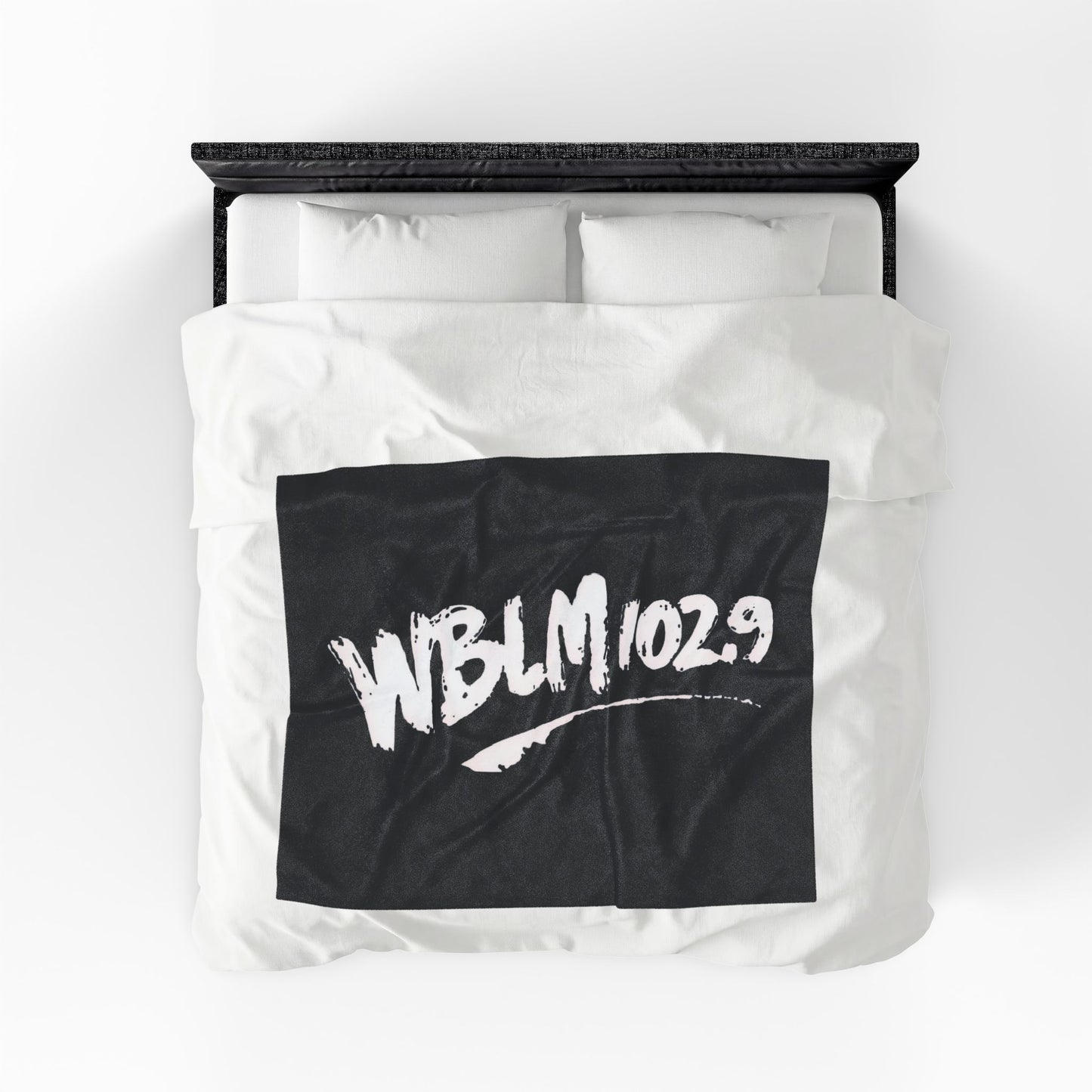 WBLM 102.9 Scrawl Logo Plush Blanket