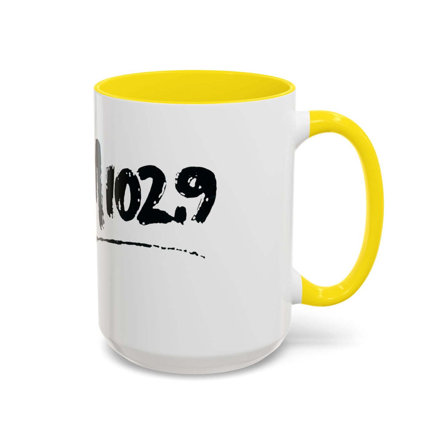 WBLM 102.9 Black Scrawl Logo Ceramic Coffee Mug