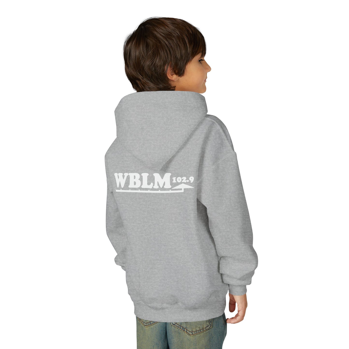 WBLM 102.9 Youth Hoodie — Classic Radio Station Logo Pullover