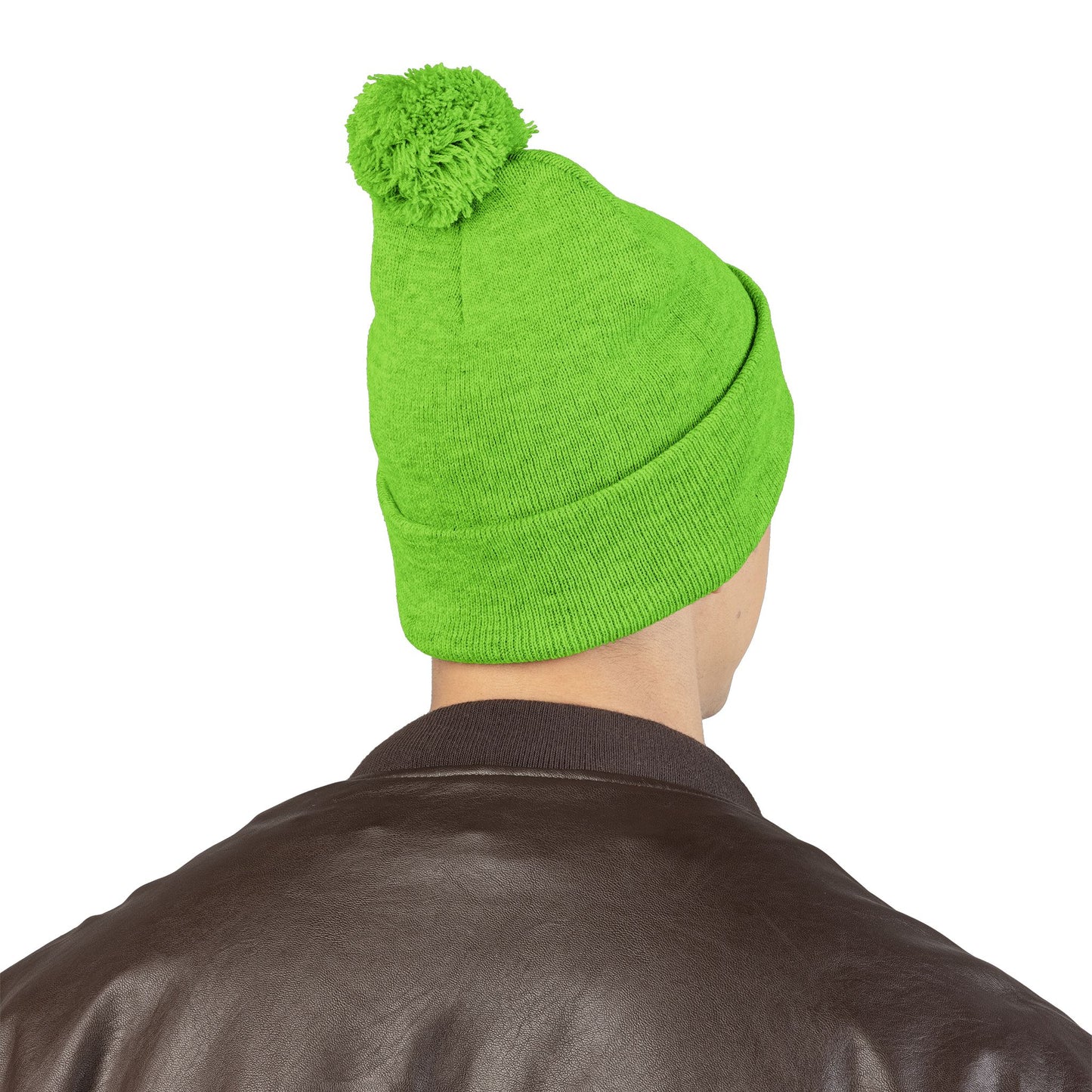 Embroidered Pom-Pom Knit Cap — WBLM 102.9 Radio Logo Beanie