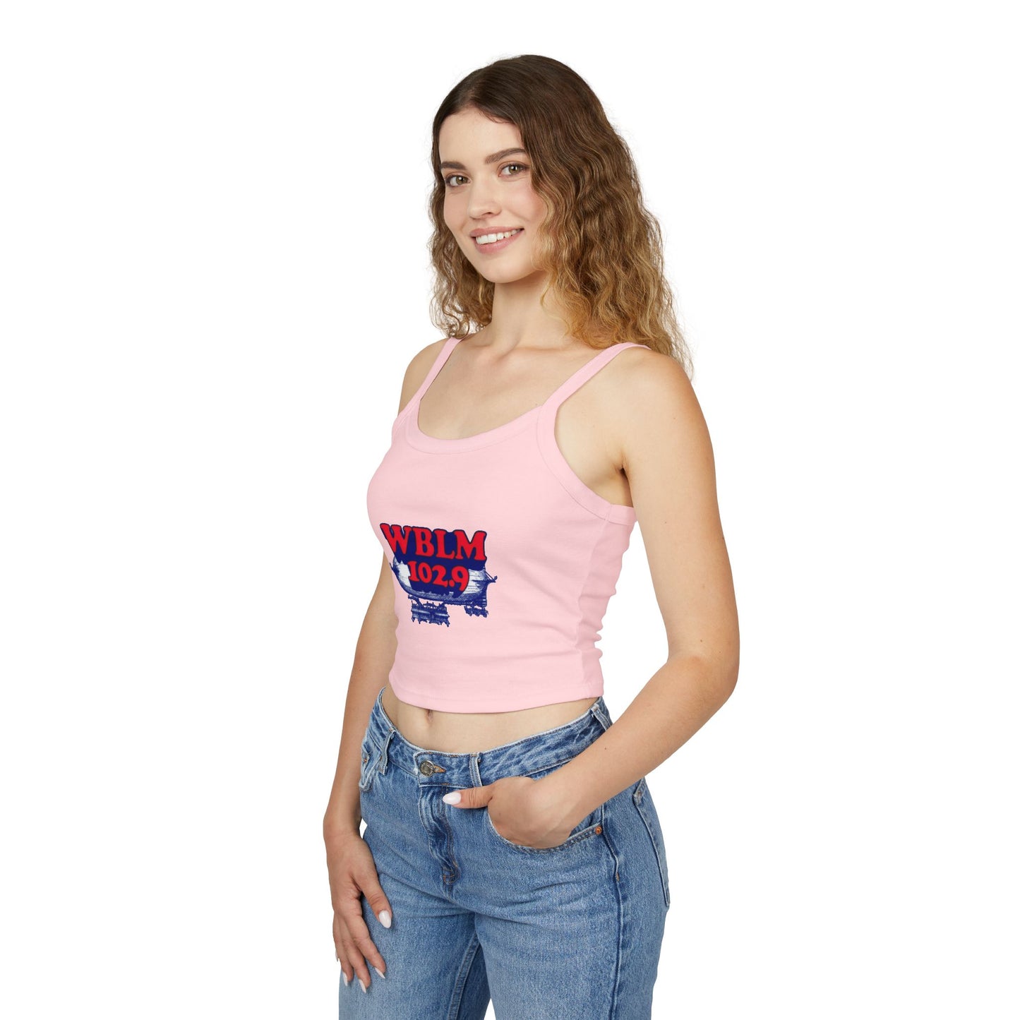 WBLM 102.9 Vintage Logo Crop Tank