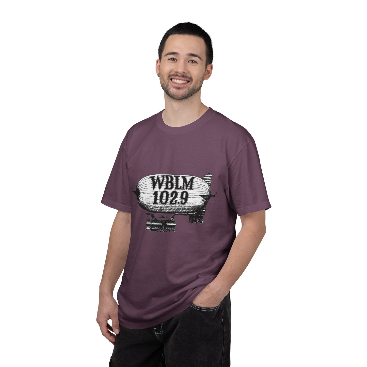 WBLM 102.9 Blimp T-Shirt — Vintage Radio Station Tee