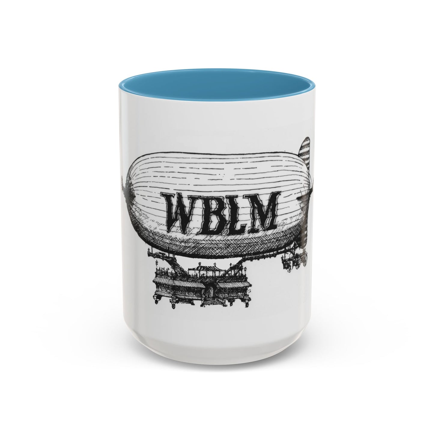 WBLM Zeppelin Vintage Airship Coffee Mug — Retro Blimp Design (11/15oz)