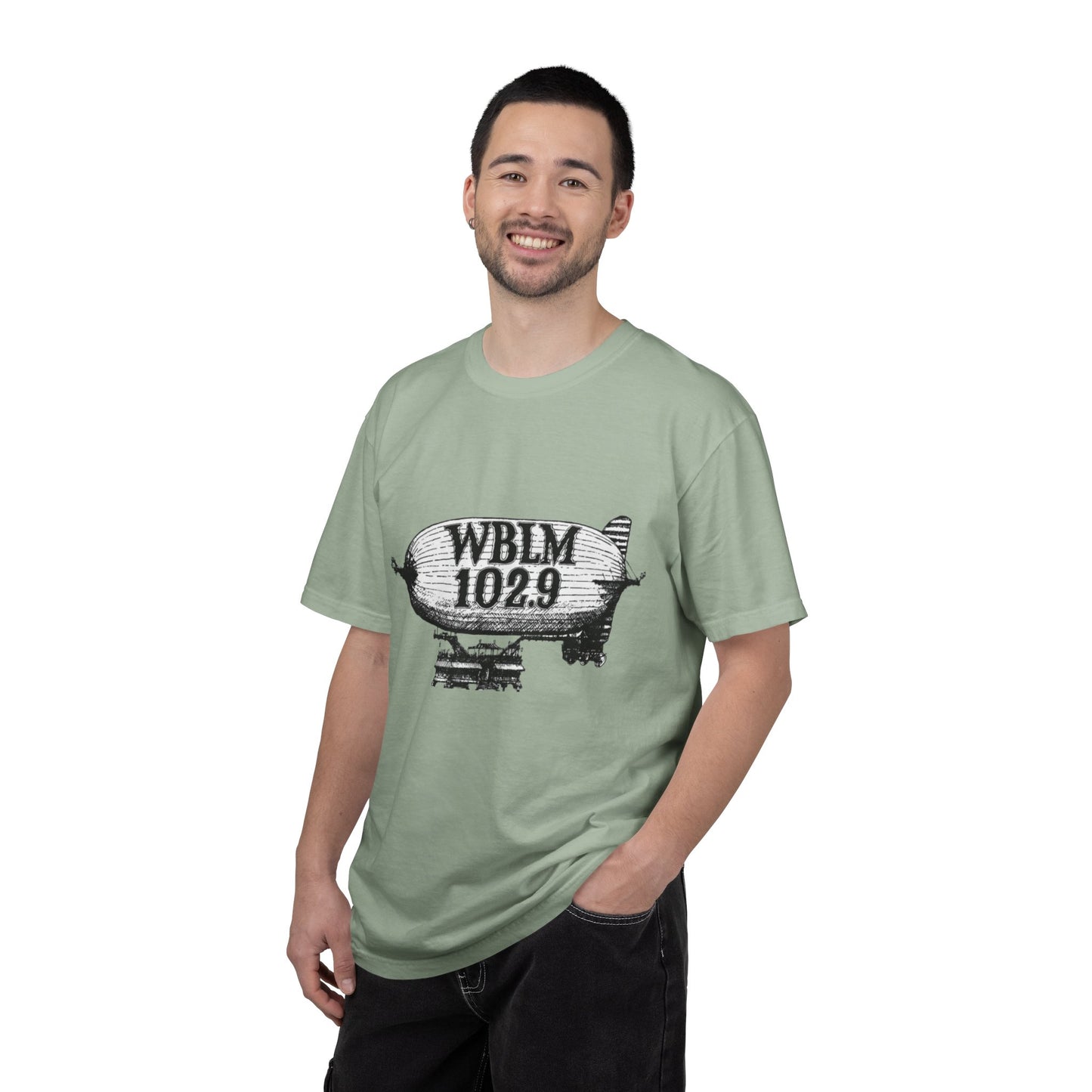 WBLM 102.9 Blimp T-Shirt — Vintage Radio Station Tee