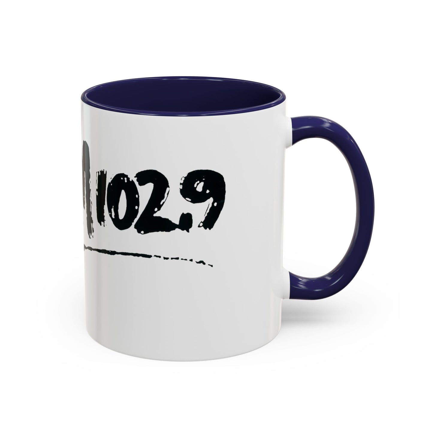 WBLM 102.9 Black Scrawl Logo Ceramic Coffee Mug