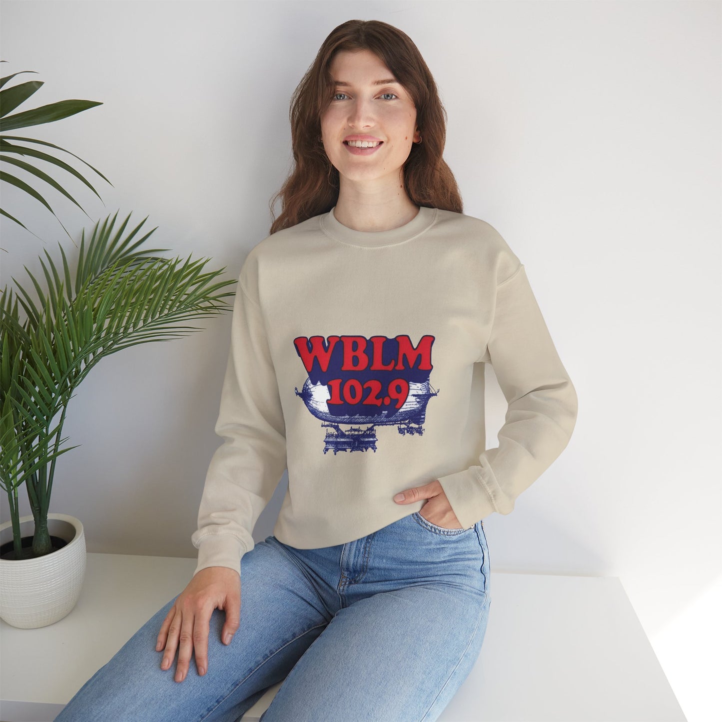 WBLM 102.9 Retro Radio Logo Sweatshirt