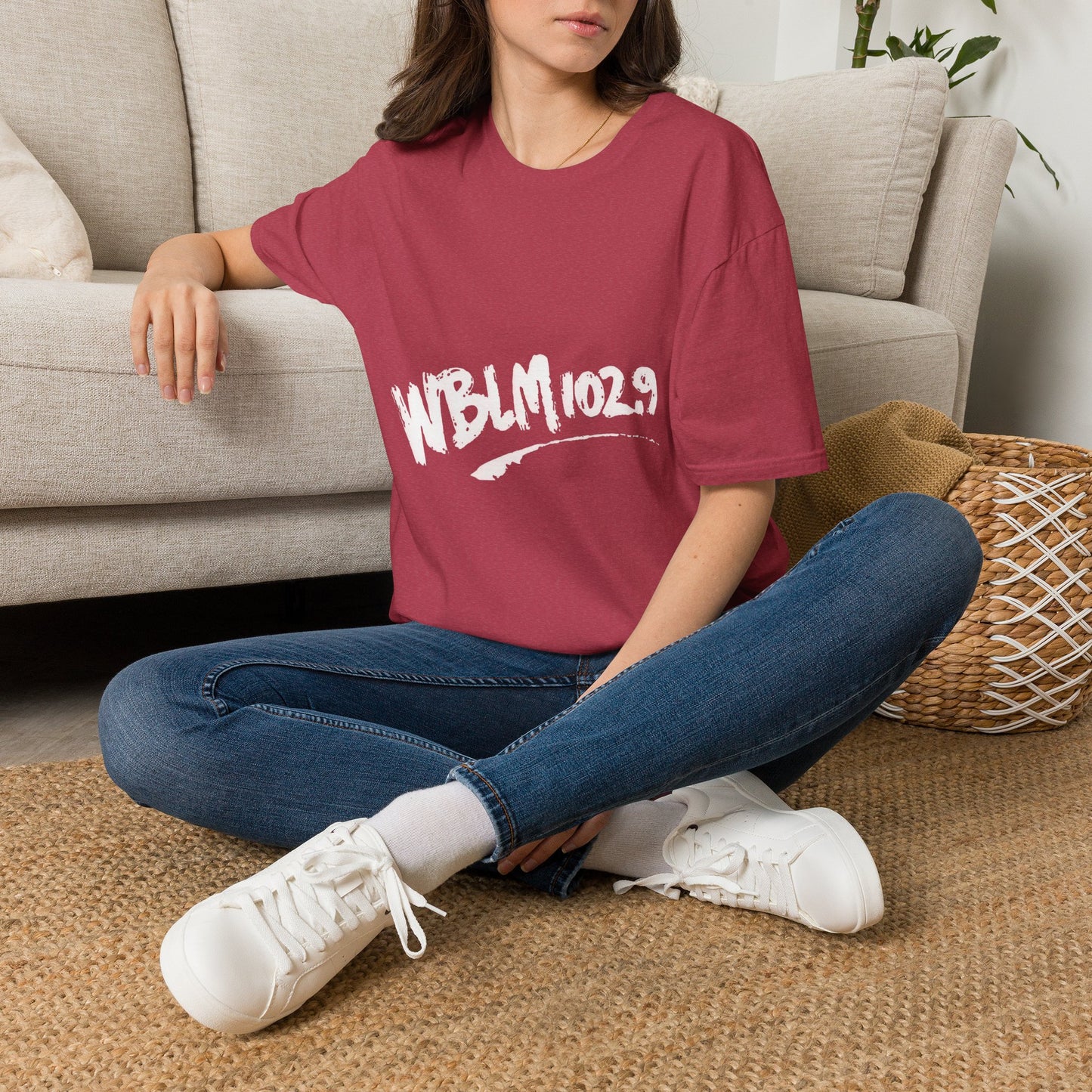 WBLM 102.9 Scrawled Logo Soft Heather Tee