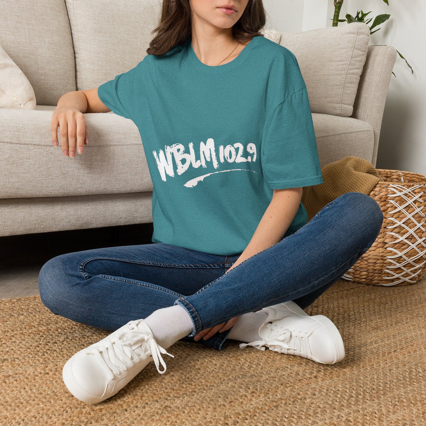 WBLM 102.9 Scrawled Logo Soft Heather Tee