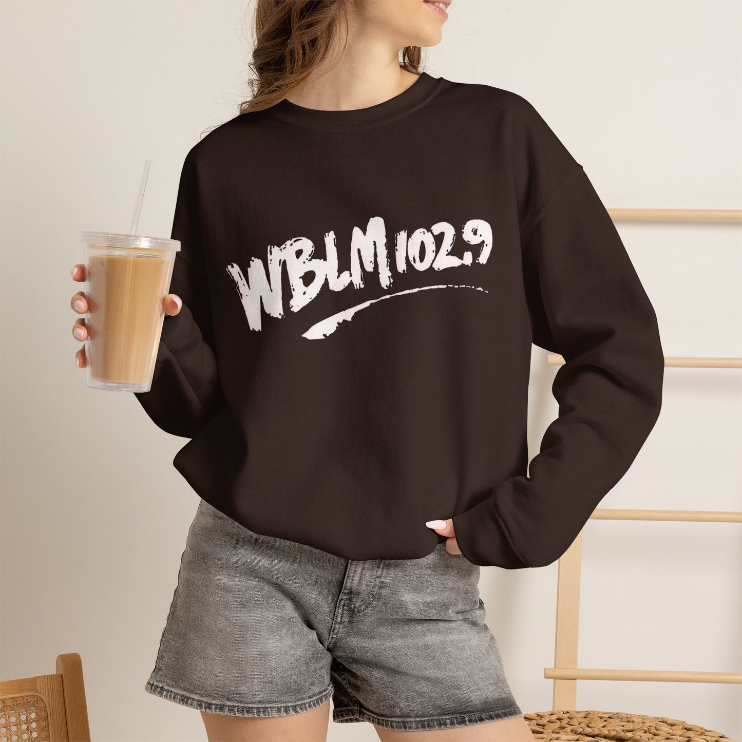 WBLM 102.9 Scrawl Logo Crewneck Sweatshirt