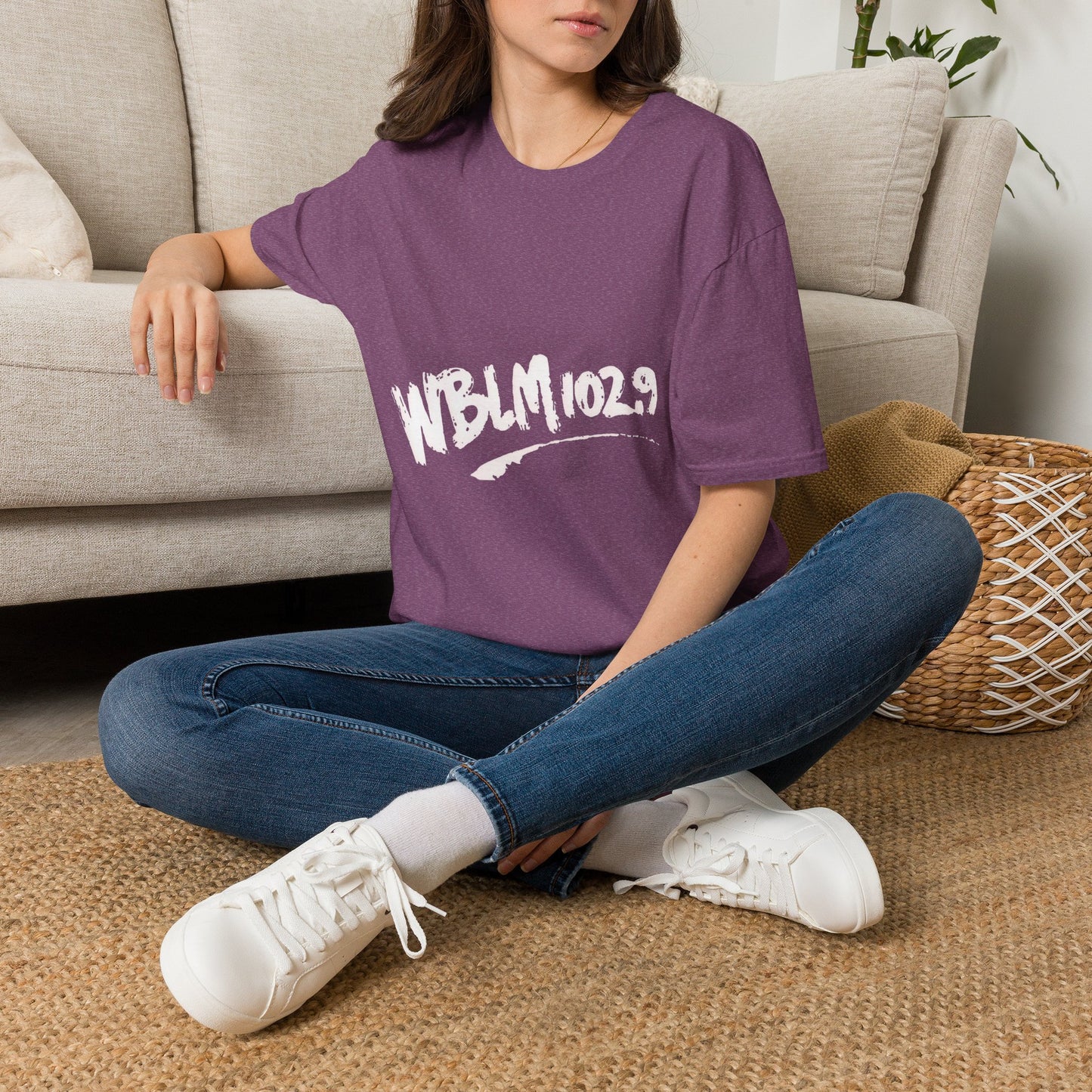 WBLM 102.9 Scrawled Logo Soft Heather Tee