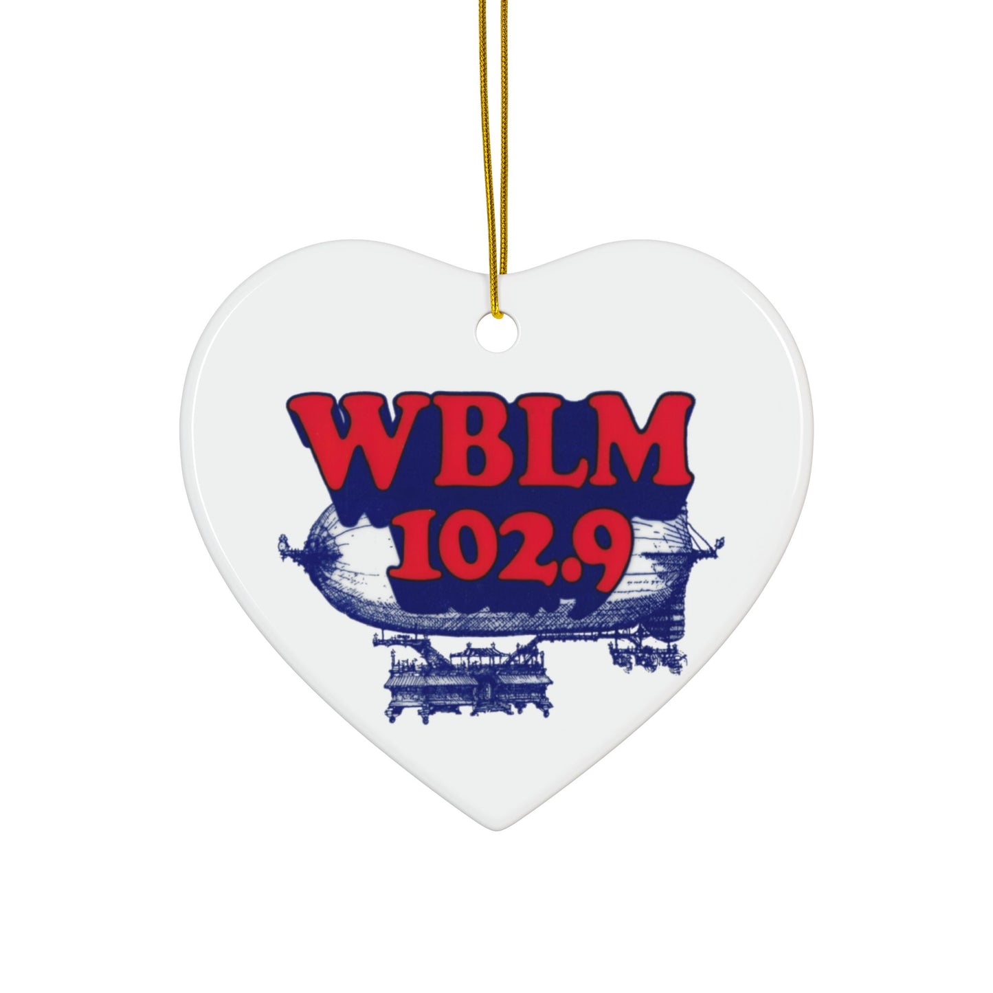 Ceramic Ornaments - 2-Sided WBLM Design for Holiday Decor