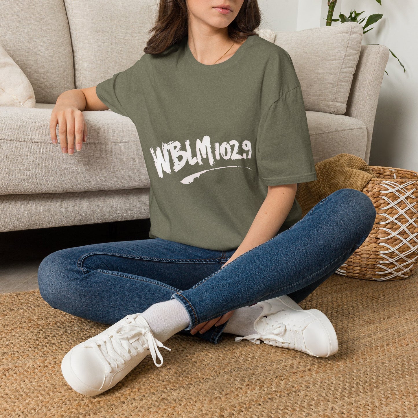 WBLM 102.9 Scrawled Logo Soft Heather Tee