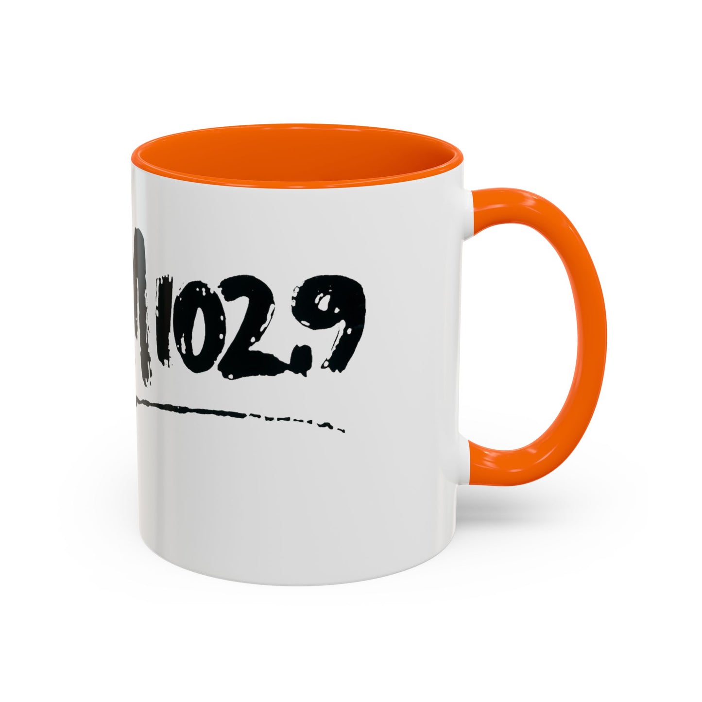 WBLM 102.9 Black Scrawl Logo Ceramic Coffee Mug