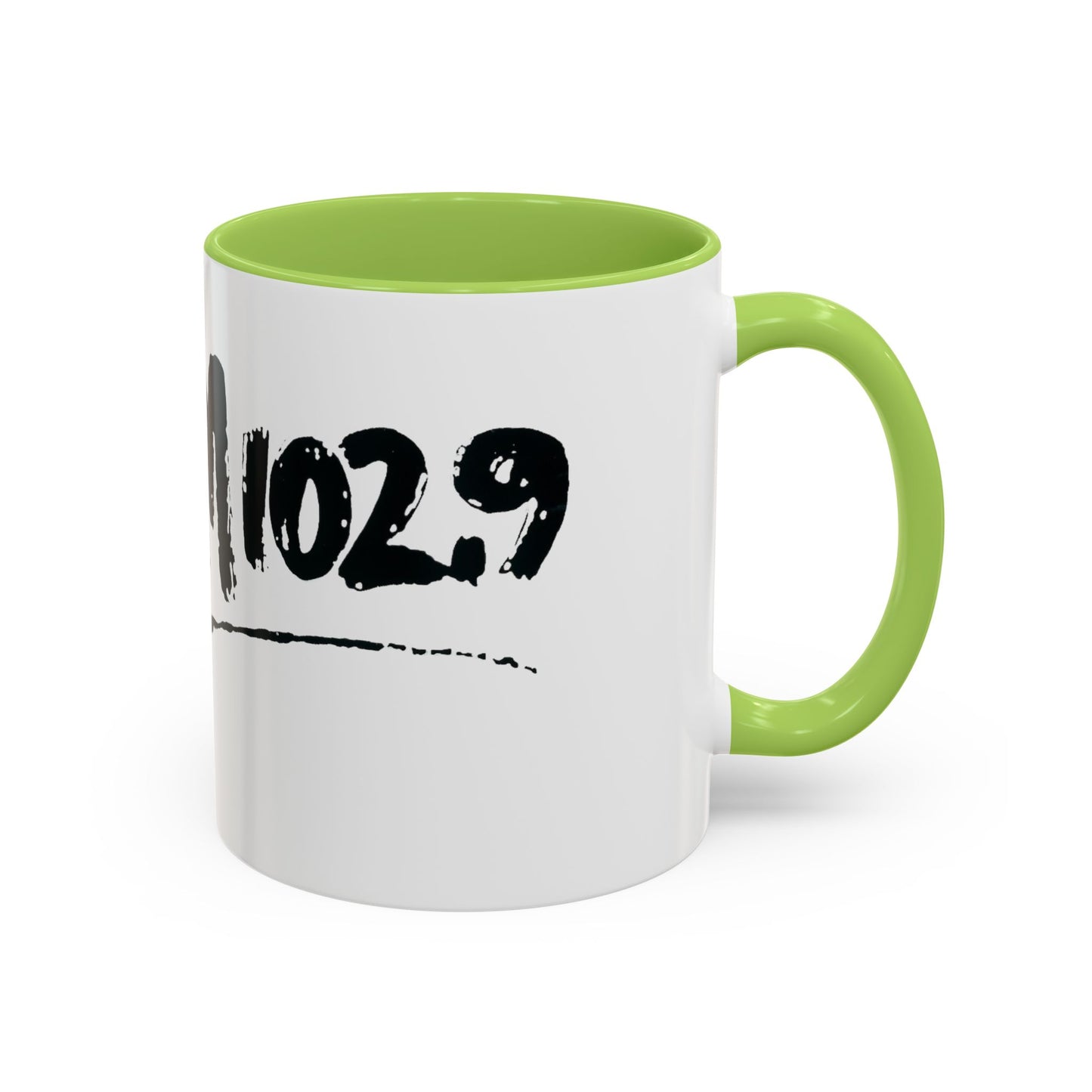 WBLM 102.9 Black Scrawl Logo Ceramic Coffee Mug