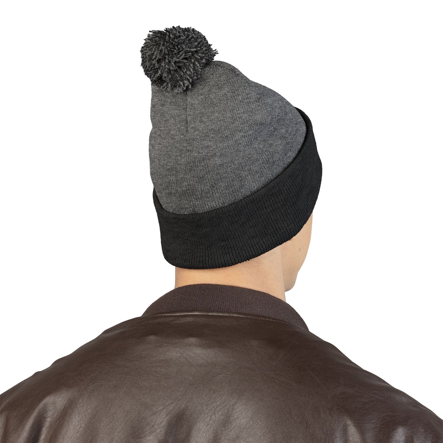 Embroidered Pom-Pom Knit Cap — WBLM 102.9 Radio Logo Beanie