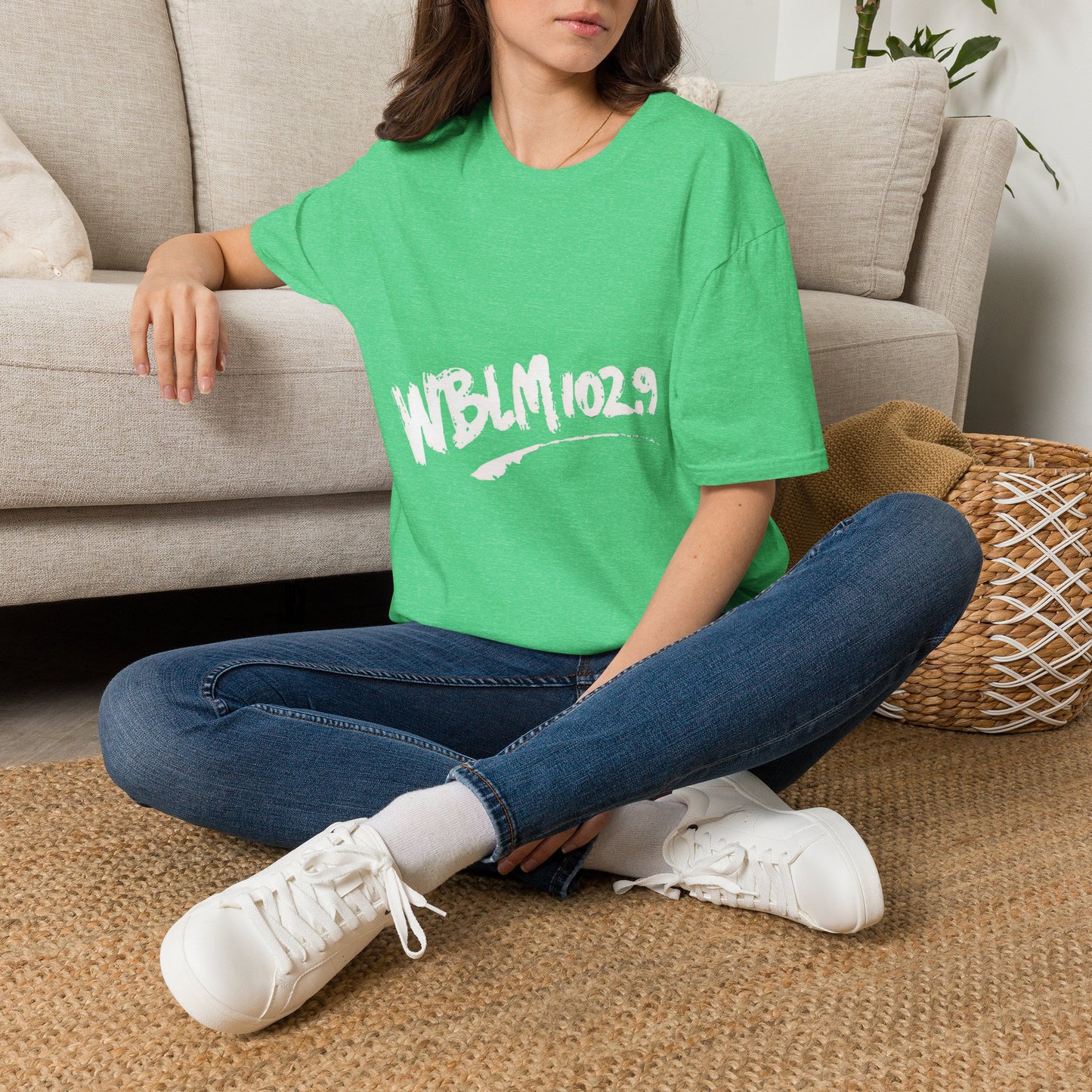 WBLM 102.9 Scrawled Logo Soft Heather Tee